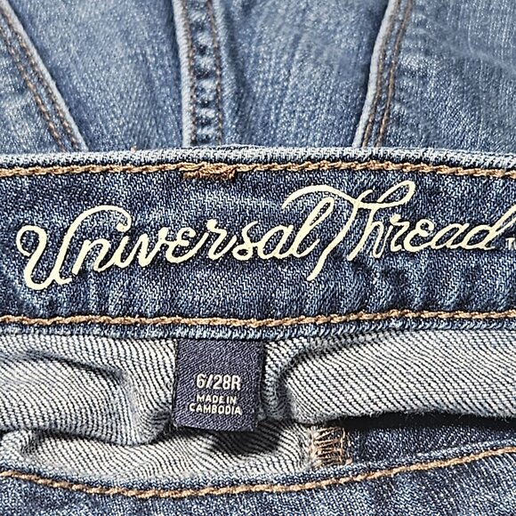 Universal Thread High Rise Shortie Jean Shorts Womens Size 6 Button Fly Denim - Picture 4 of 7